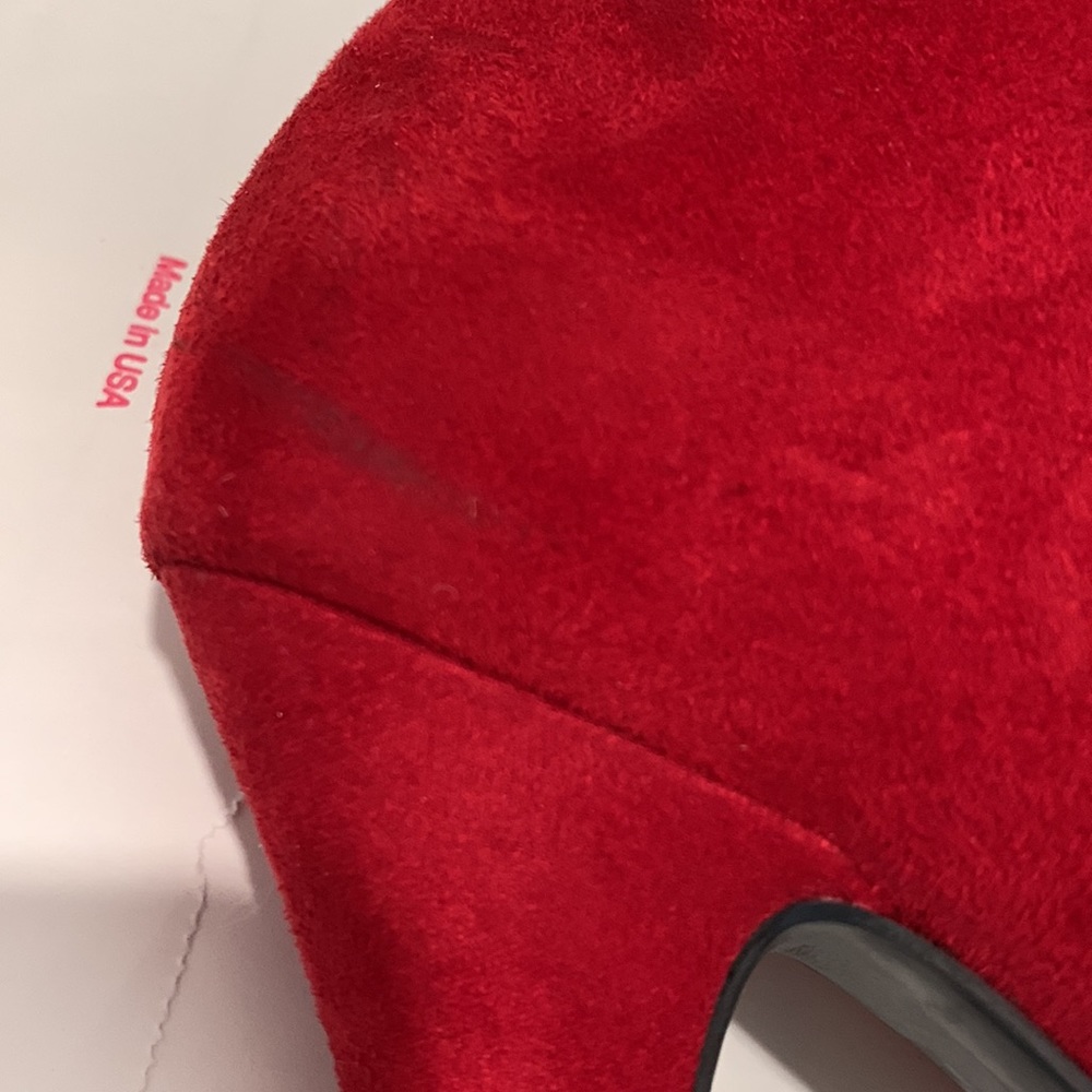 IMPO Red Booties Slight Platform Size 9.5 - Picture 8 of 16